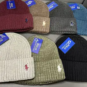 Ralph Lauren Polo Ribbed Knit Beanie [7 styles]