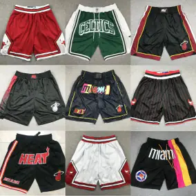 Miami Heat & Boston Celtics Basketball Shorts [9 Styles]