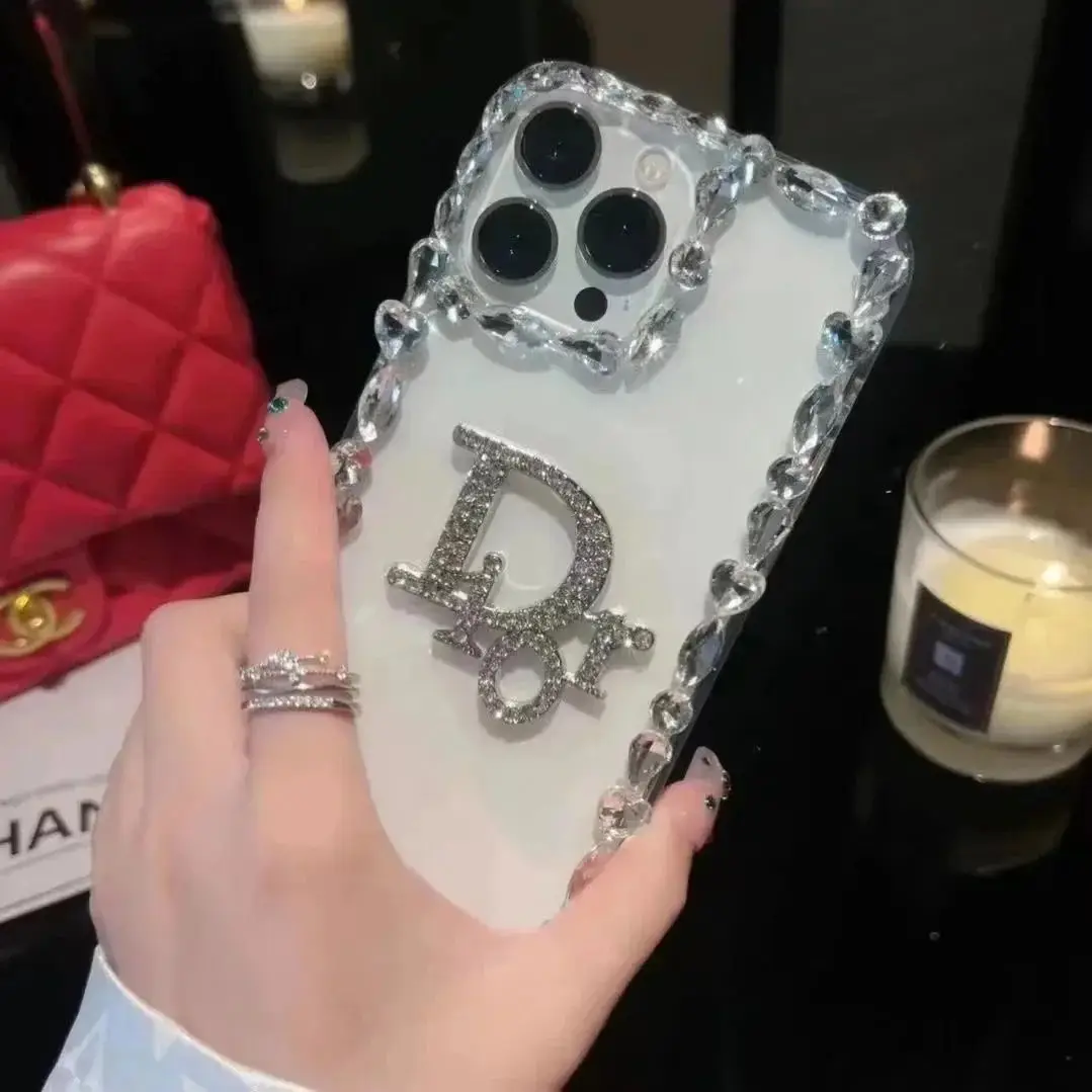 Crystal-Embellished Phone Case