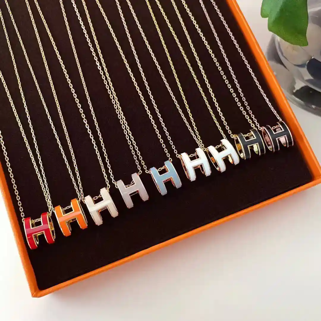 Hermès H Charm Necklace [8 styles]