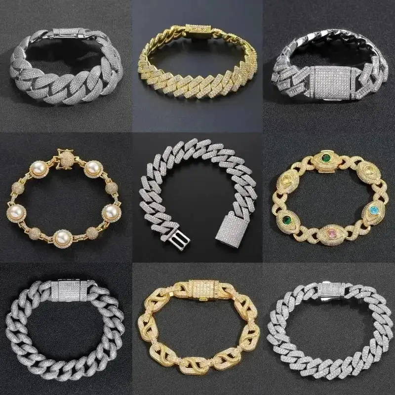 Cuban Link Diamond Bracelet [39 styles]