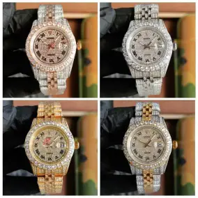 Rolex Datejust 40mm Diamond Inlay Watch [4 styles]