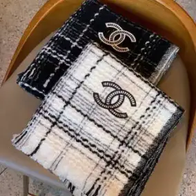 Chanel Tweed Check Scarf [4 styles]
