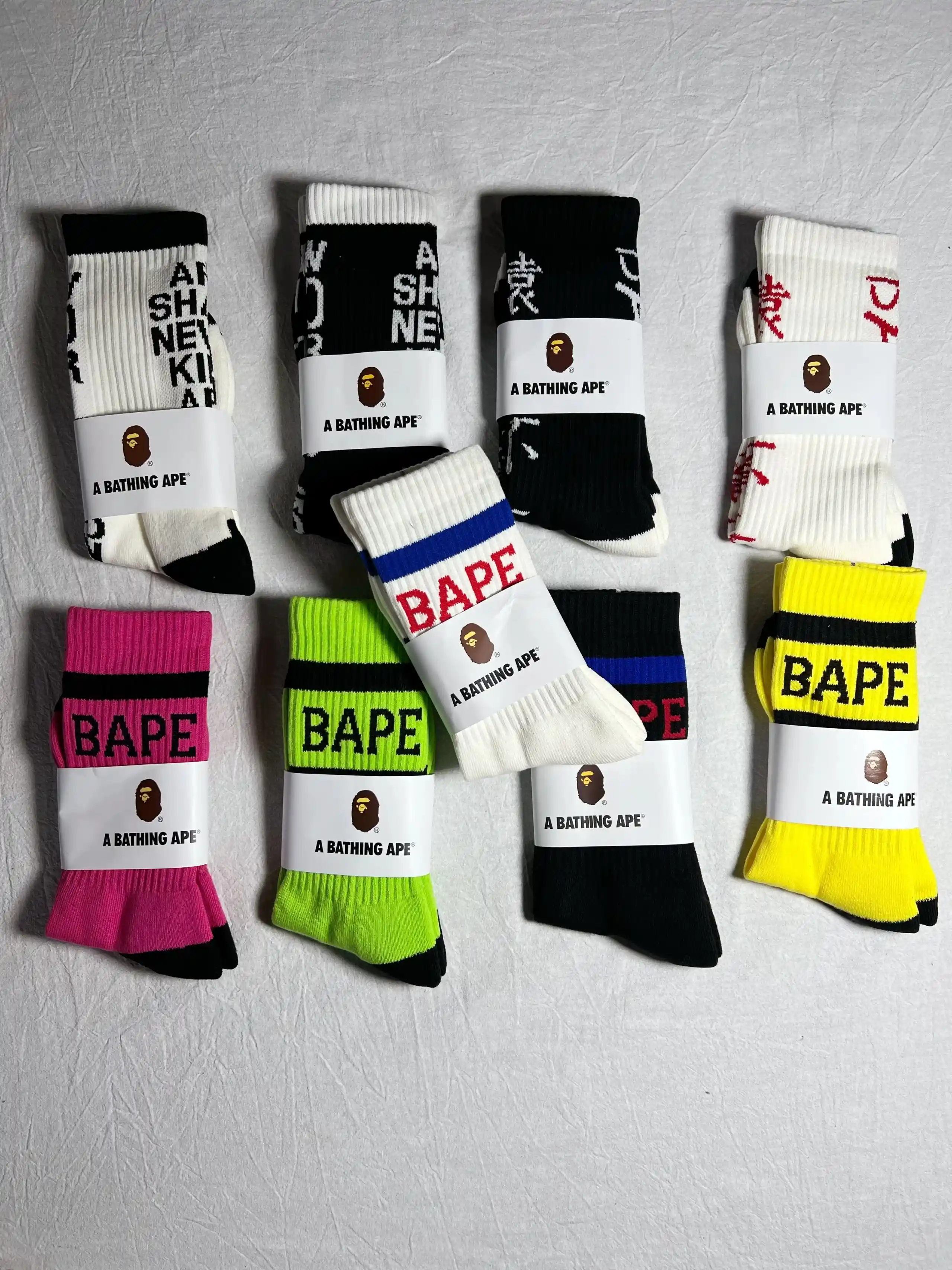 A Bathing Ape Socks [9 styles]